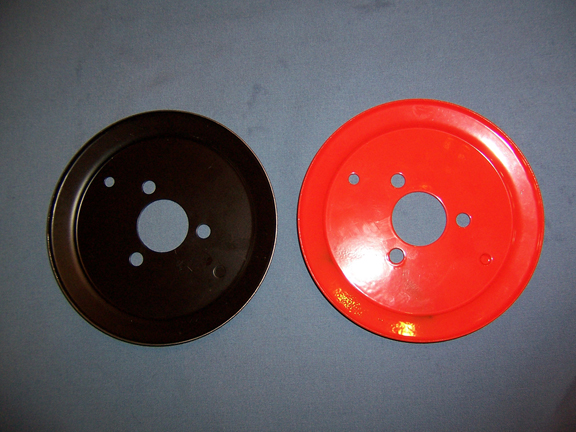 Steel pulleys coated with Fusionbond