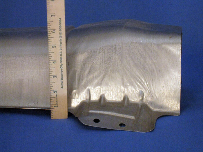 Formed aluminum heat shield